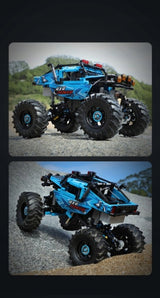 CaDA statybiniai blokeliai, nuotoliniu būdu valdomas amerikietiškas MONSTER TRUCK, 4x4, 699 el., LED