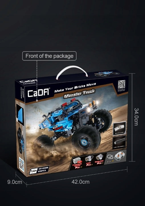 CaDA NUOTOLIU VALDOMAS MONSTER TRUCK KONSTRUKTORIUS 699 EL.