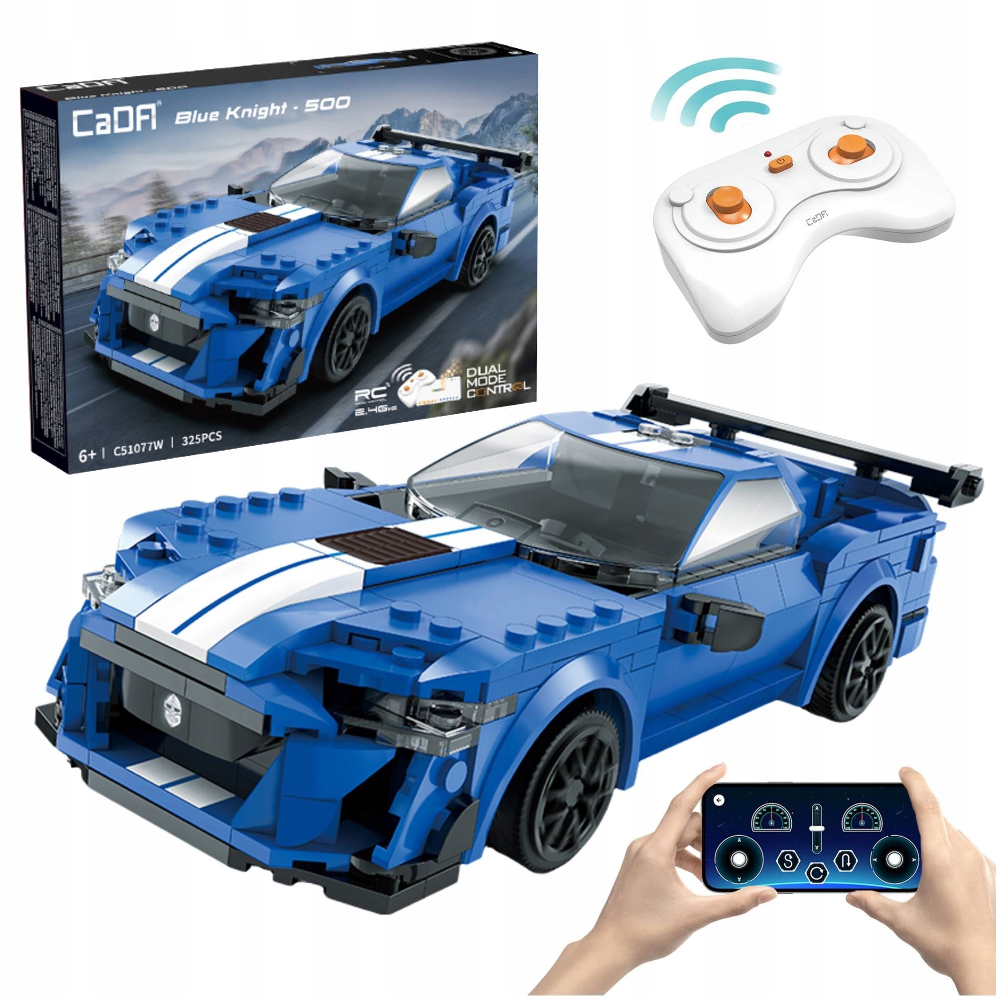 CaDA VALYTU VALDYMAS RC AUTOMOBILIS DUAL MODE 325 DALIŲ
