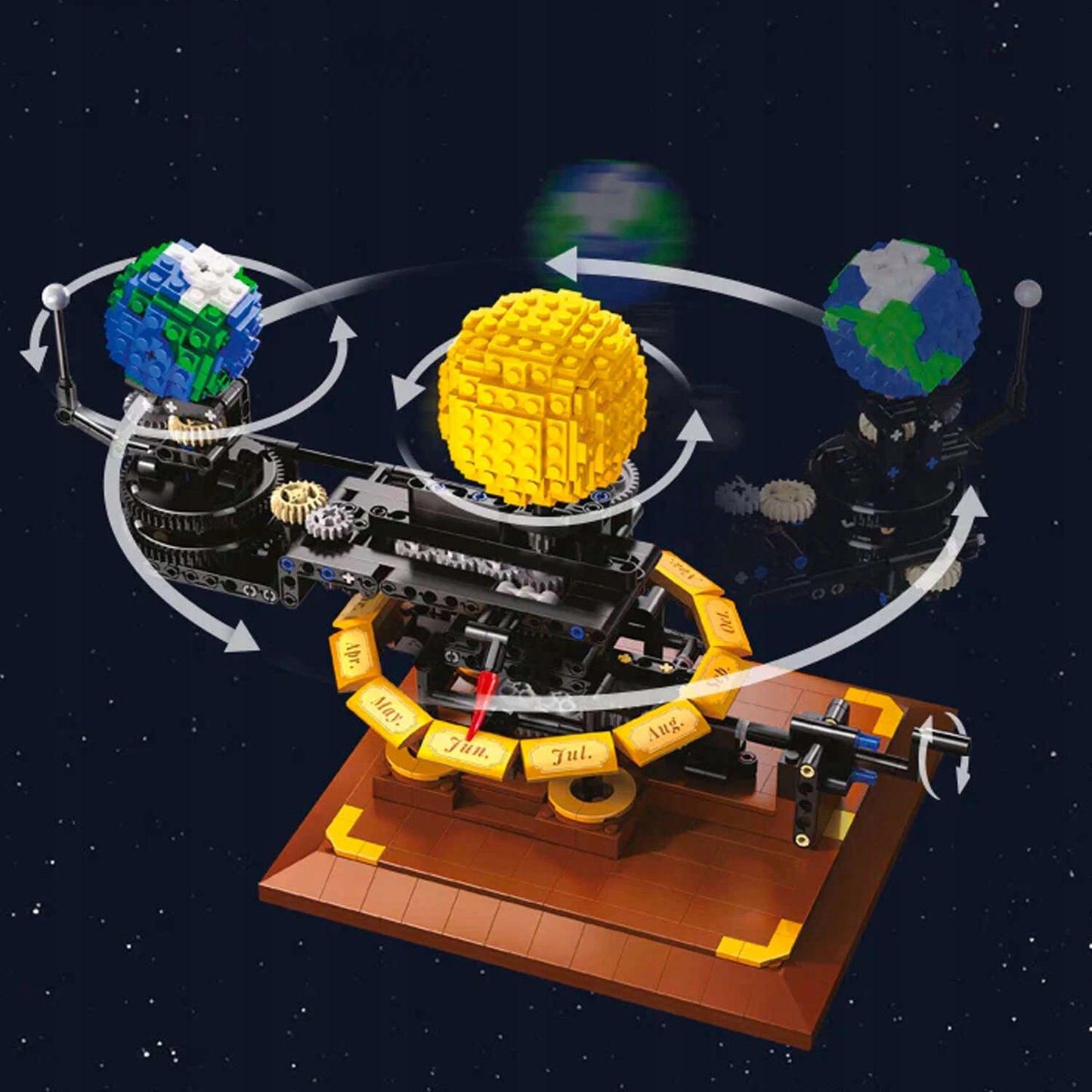 CADA konstruktorius Žemė ir Mėnulis orbitoje, Judanti Saulės sistema, 865 detalės