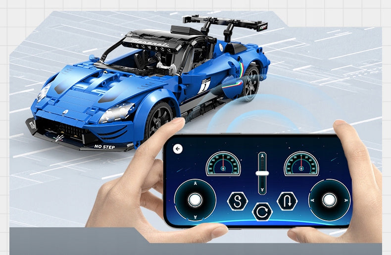 CADA MASERATI GT2 TRINKELIŲ RINKINYS NUOTOLINIU BŪDU VALDOMAS RC AUTOMOBILIS 549 ELEMENTAI