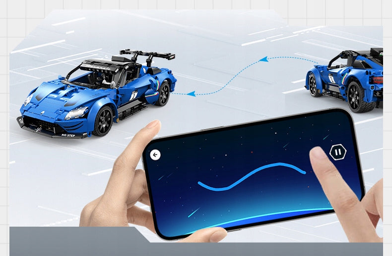 CADA MASERATI GT2 TRINKELIŲ RINKINYS NUOTOLINIU BŪDU VALDOMAS RC AUTOMOBILIS 549 ELEMENTAI