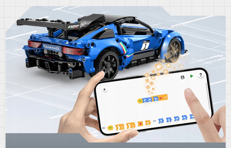 CADA MASERATI GT2 TRINKELIŲ RINKINYS NUOTOLINIU BŪDU VALDOMAS RC AUTOMOBILIS 549 ELEMENTAI