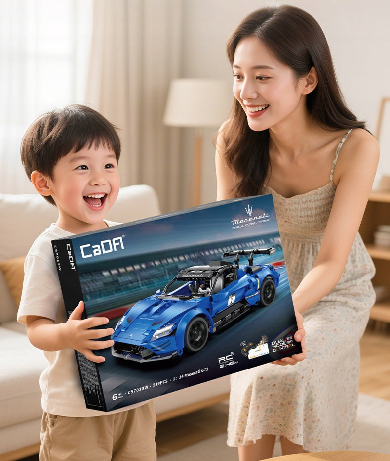 CADA MASERATI GT2 TRINKELIŲ RINKINYS NUOTOLINIU BŪDU VALDOMAS RC AUTOMOBILIS 549 ELEMENTAI