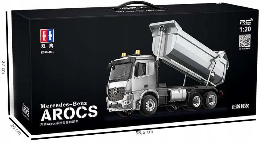 CADA NUOTOLINIU BŪDU VALDOMAS SVERKIUVEŽIMIS MERCEDES 1:20 RC