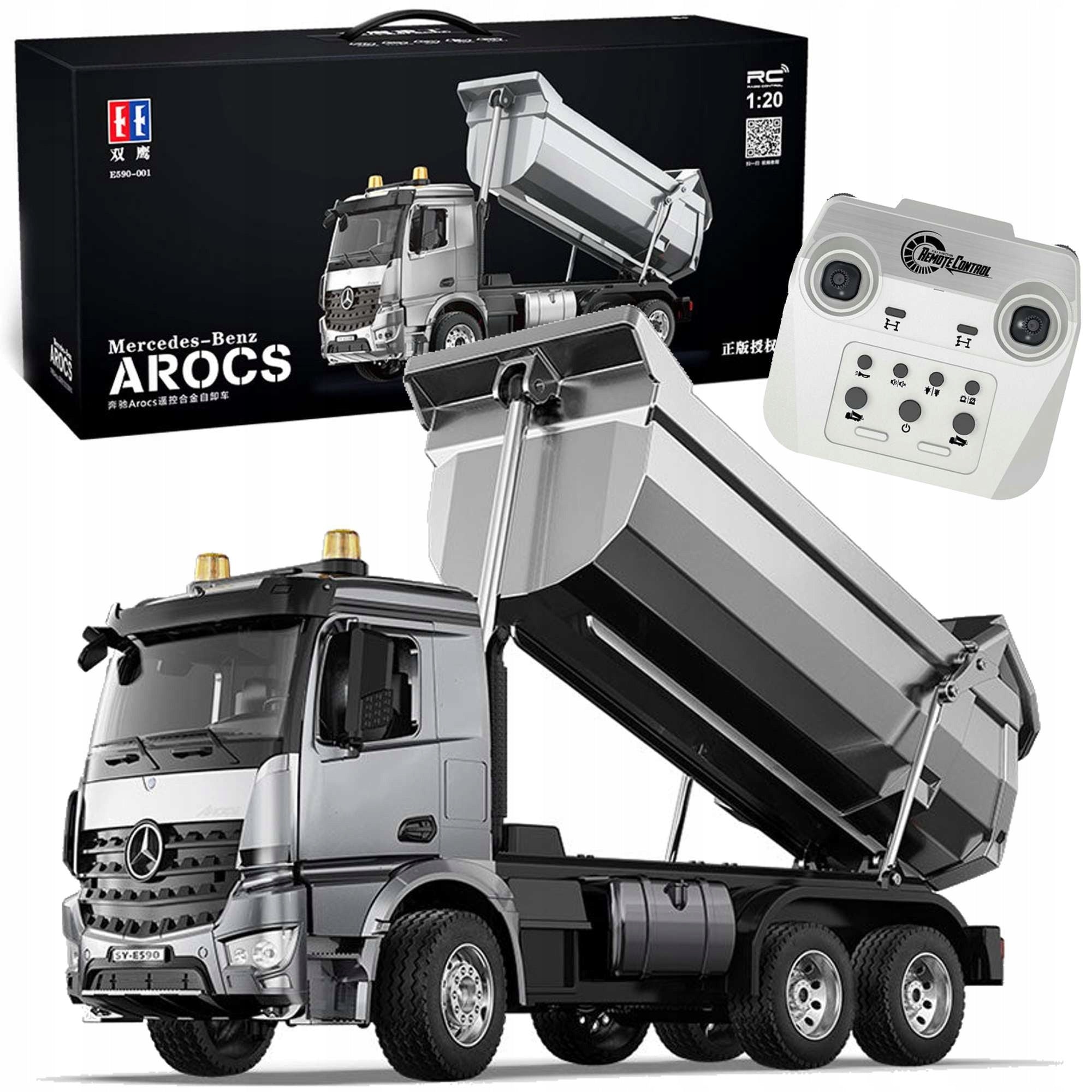 CADA NUOTOLINIU BŪDU VALDOMAS SVERKIUVEŽIMIS MERCEDES 1:20 RC