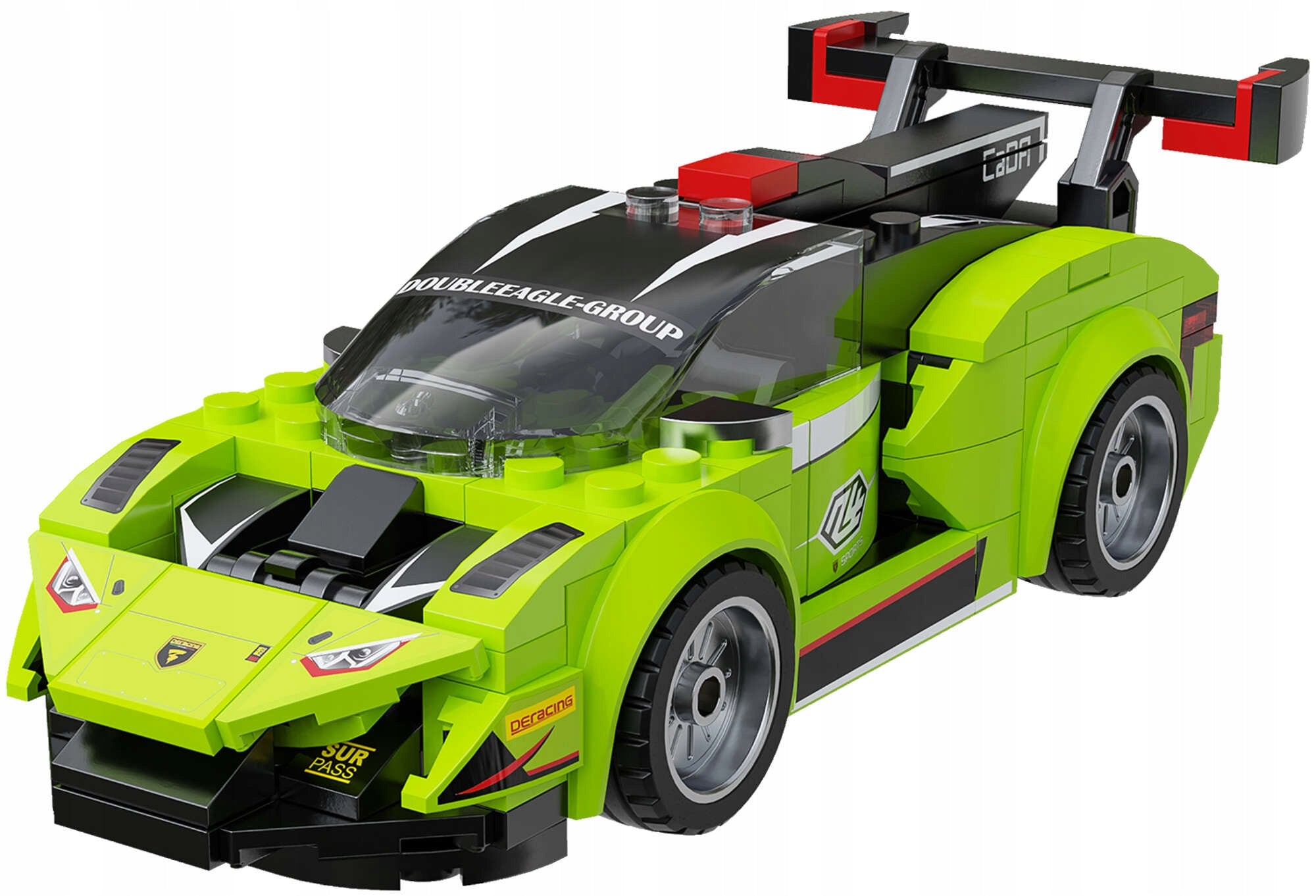 CaDA Rinkinys 4 sportinių lenktyninių mašinėlių 614 detalių 4-in-1