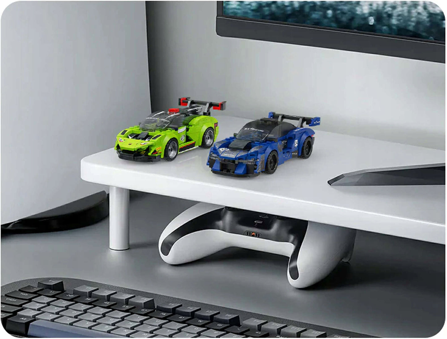 CaDA Rinkinys 4 sportinių lenktyninių mašinėlių 614 detalių 4-in-1