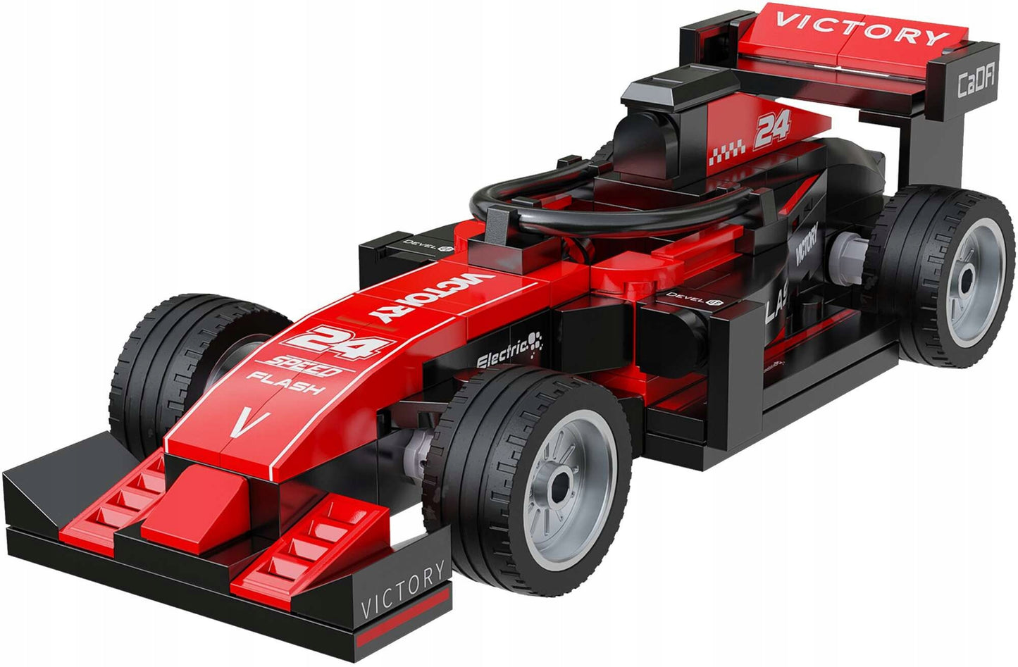 CaDA Rinkinys 4 sportinių lenktyninių mašinėlių 614 detalių 4-in-1