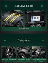 CADA Statybinių kaladėlių rinkinys JUODAS RUF GT, 1655 elementai