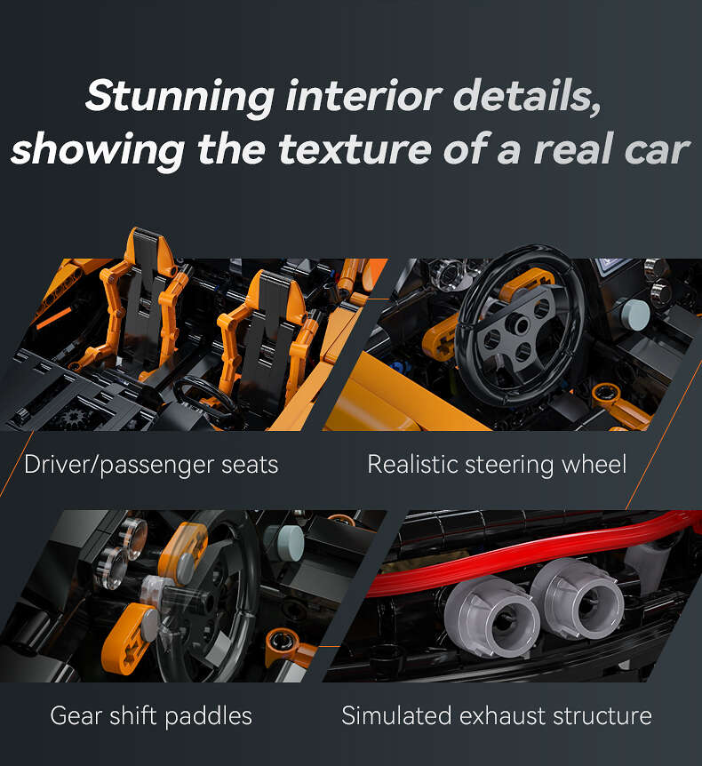 CADA Konstruktoriaus techninės sportinio automobilio ASSASSIN XR 3617 elementų rinkinys