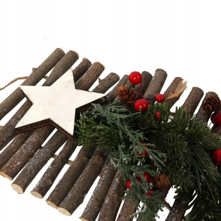 Sieninė kalėdinė eglutė, pakabinama, 85 cm, šventinė puošmena