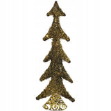 80 cm rudos spalvos sizalio kalėdinė eglutė su metaliniu pagrindu, paruošta dekoracija