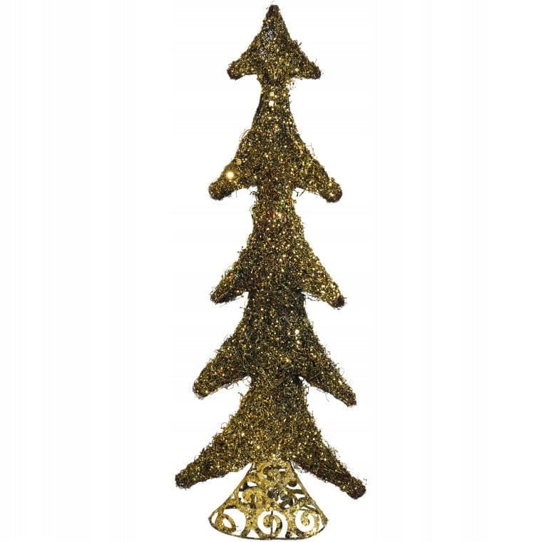 80 cm rudos spalvos sizalio kalėdinė eglutė su metaliniu pagrindu, paruošta dekoracija