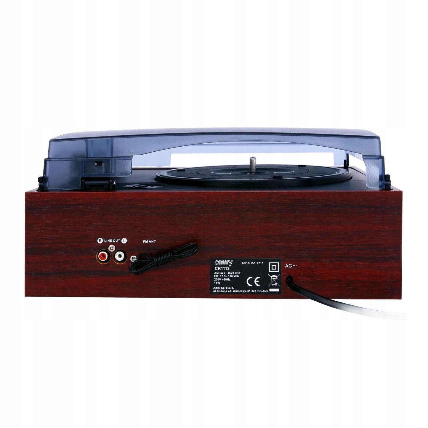 CR 1168 Gramofonas su radiju ir Bluetooth / MP3 / USB / SD / Įrašymu