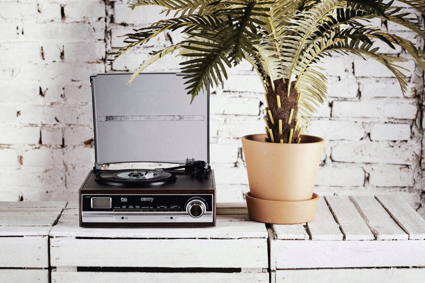 CR 1168 Gramofonas su radiju ir Bluetooth / MP3 / USB / SD / Įrašymu