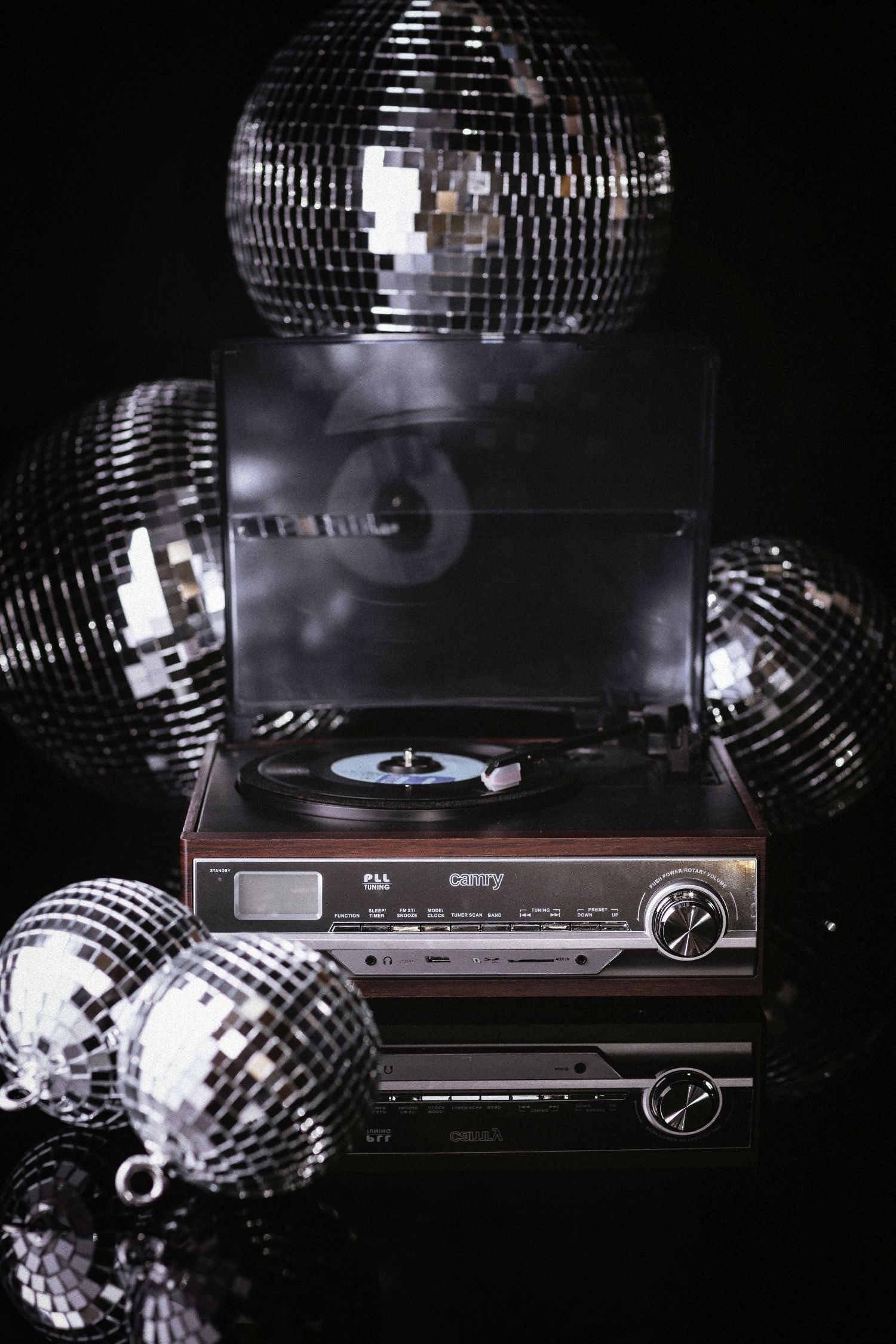 CR 1168 Gramofonas su radiju ir Bluetooth / MP3 / USB / SD / Įrašymu