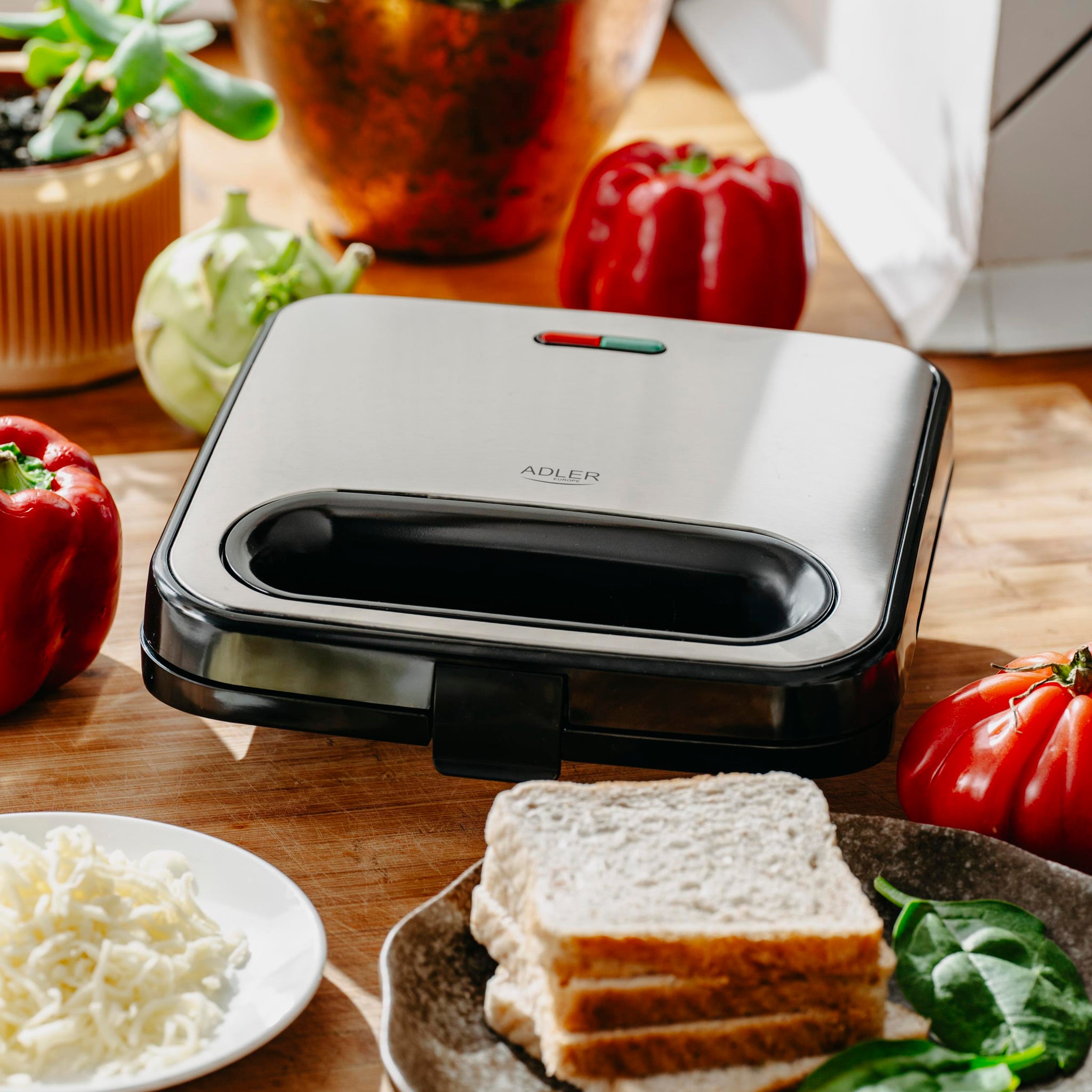 Elektrinis stiklinis virdulys 1,7 L su temperatūros reguliavimu + Skrudintuvas