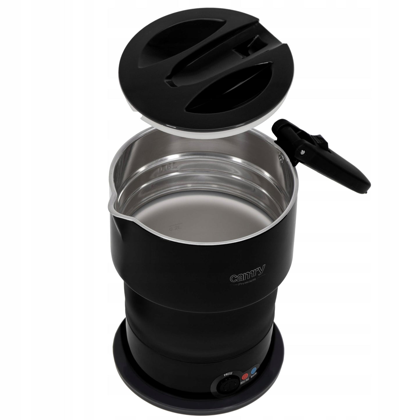 Elektrinis sulankstomas kelioninis virdulys 600W, mažas, 0.6l CAMRY