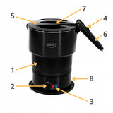 Elektrinis sulankstomas kelioninis virdulys 600W, mažas, 0.6l CAMRY