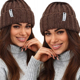 MOTERIŠKA ŽIEMINĖ STILINGA ŠILTA SKRYBĖLĖ, KELIAUTĖLIŠKA, ŠOKOLADINĖ 2252