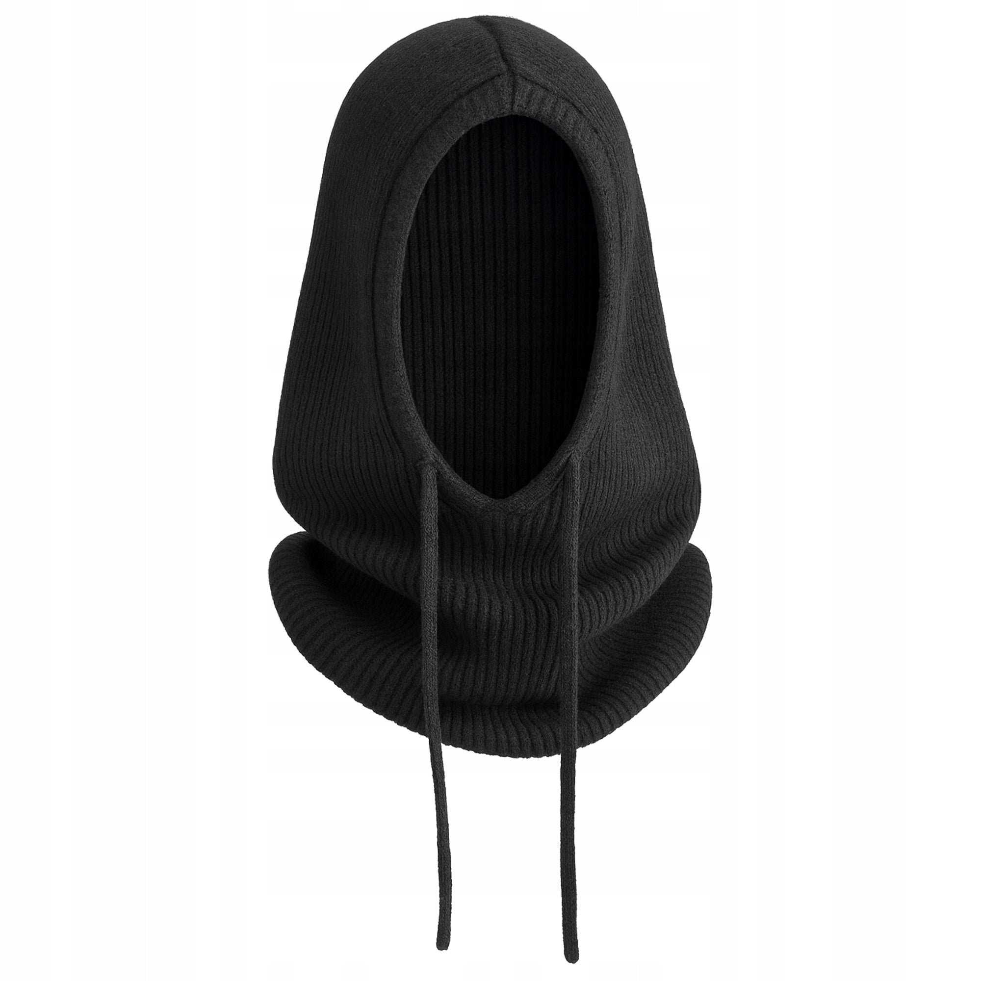 JUODAS KAMINĖLIS BALACLAVA kepuraitė MOTERIŠKA