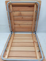 Castelmerlino sulankstomas kempingo stalas 140x70 cm