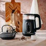 Elektrinis stiklinis virtuvinis virdulys LED su šilumos palaikymo funkcija, 1,7 L, 2200 W