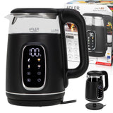 Elektrinis stiklinis virtuvinis virdulys LED su šilumos palaikymo funkcija, 1,7 L, 2200 W