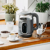 Elektrinis stiklinis virdulys su temperatūros reguliavimu, 1,7 L, 2200 W