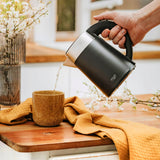 Elektrinis belaidis metalinis virdulys 800W 0,6 l juodas