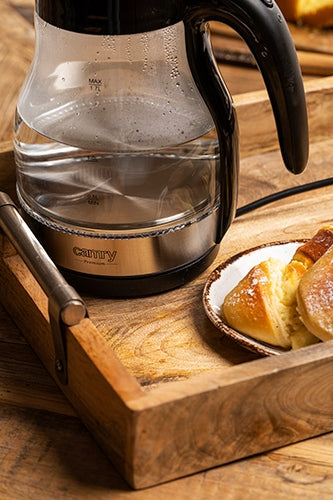 Belaidis stiklinis elektrinis virdulys 1,7 L 2200 W LED