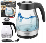 Belaidis stiklinis elektrinis virdulys 1,7 L 2200 W LED