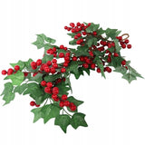 Kabinama 60 cm puošmena iš putino uogų, kalėdinė dekoracija ant durų šventėms