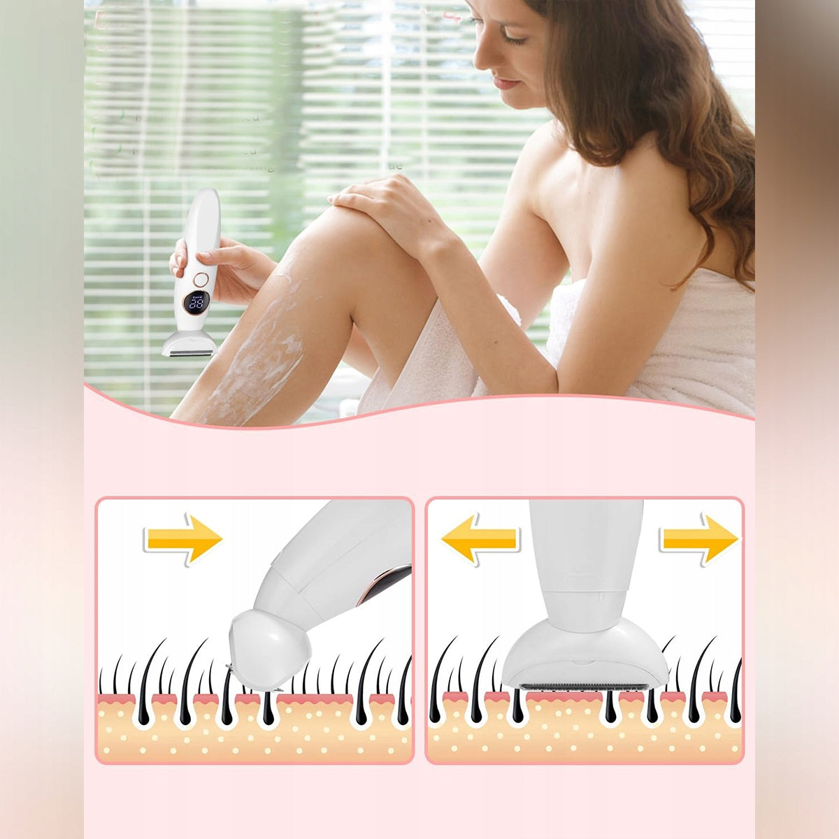 DEPILIATORUS KŪNUI LADY SHAVER SKUSTUVAS MOTERIŠKAS 5 IN 1