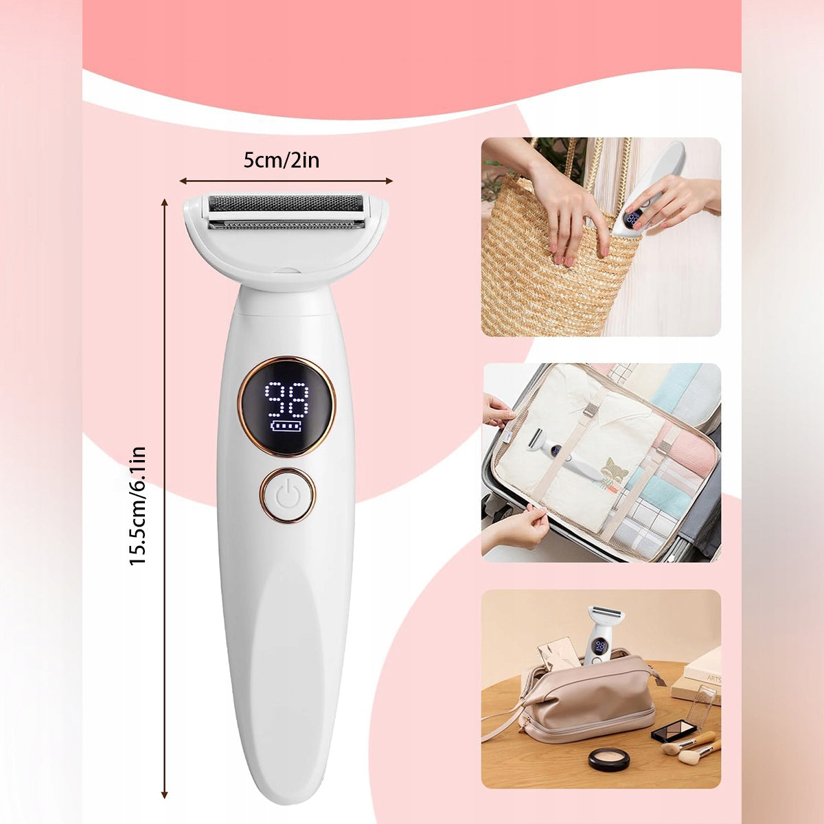 DEPILIATORUS KŪNUI LADY SHAVER SKUSTUVAS MOTERIŠKAS 5 IN 1