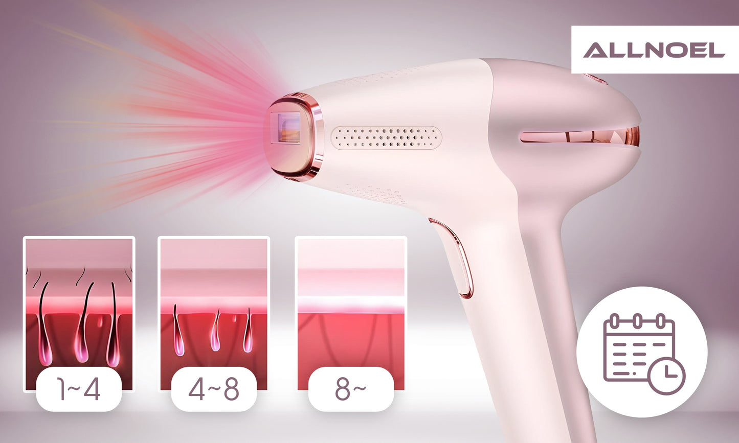 IPL depiliator, neskaudantis lazerinis veidui, kūnui, kojoms, bikini, odos atnaujinimas