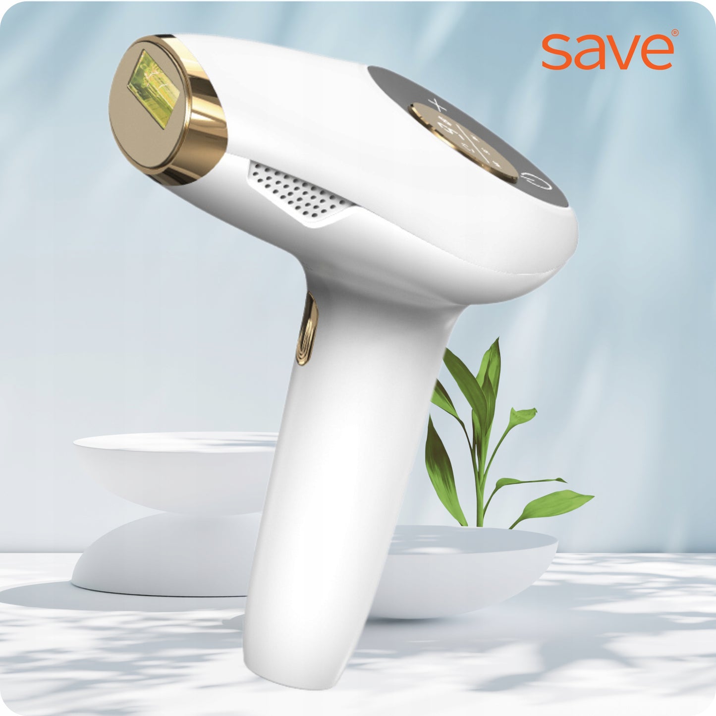 Lazerinis IPL epiliatorius kūnui, bikini, veidui, neskausmingas, vėsinantis, su antgaliais