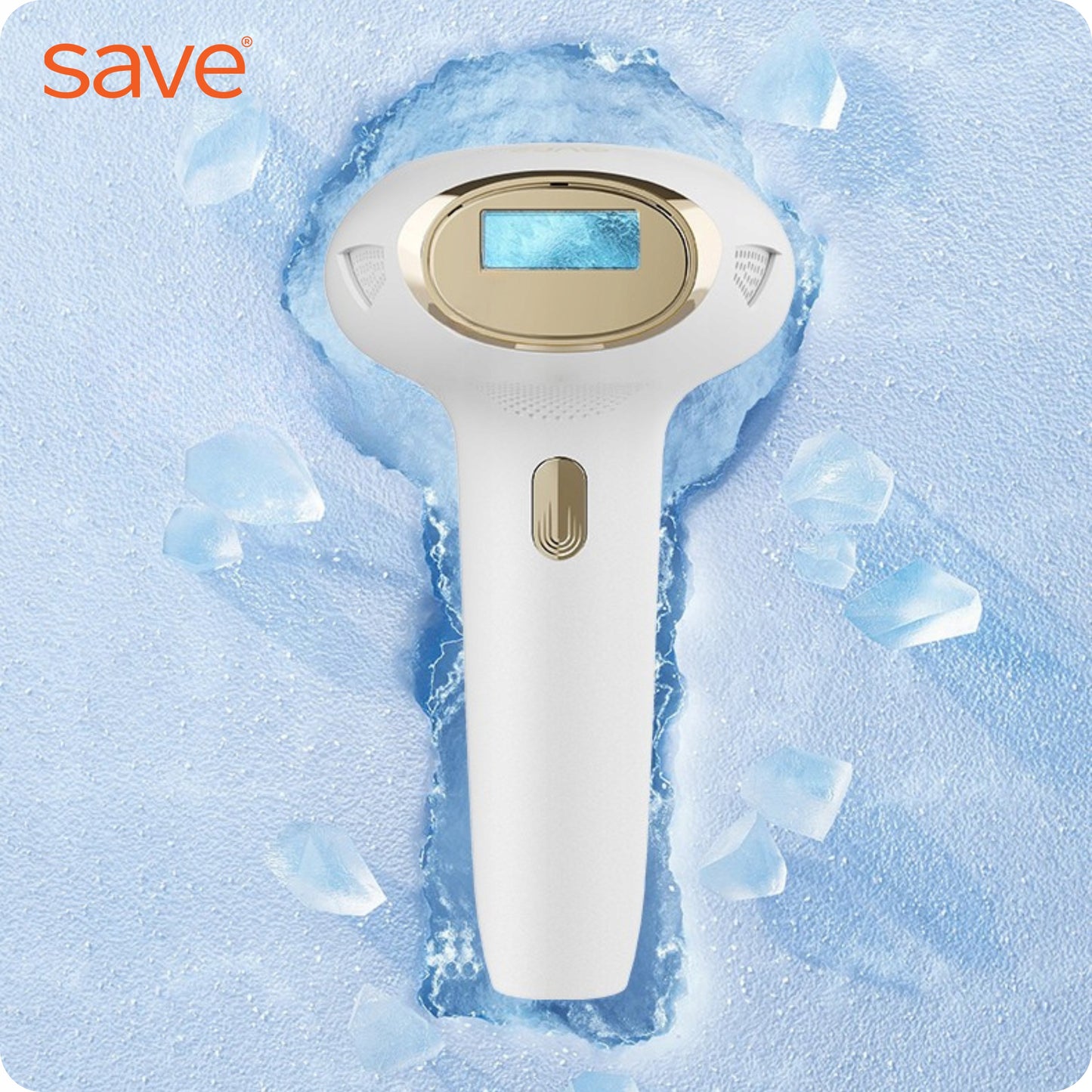 Lazerinis IPL epiliatorius kūnui, bikini, veidui, neskausmingas, vėsinantis, su antgaliais
