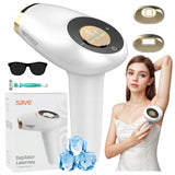 Lazerinis IPL epiliatorius kūnui, bikini, veidui, neskausmingas, vėsinantis, su antgaliais