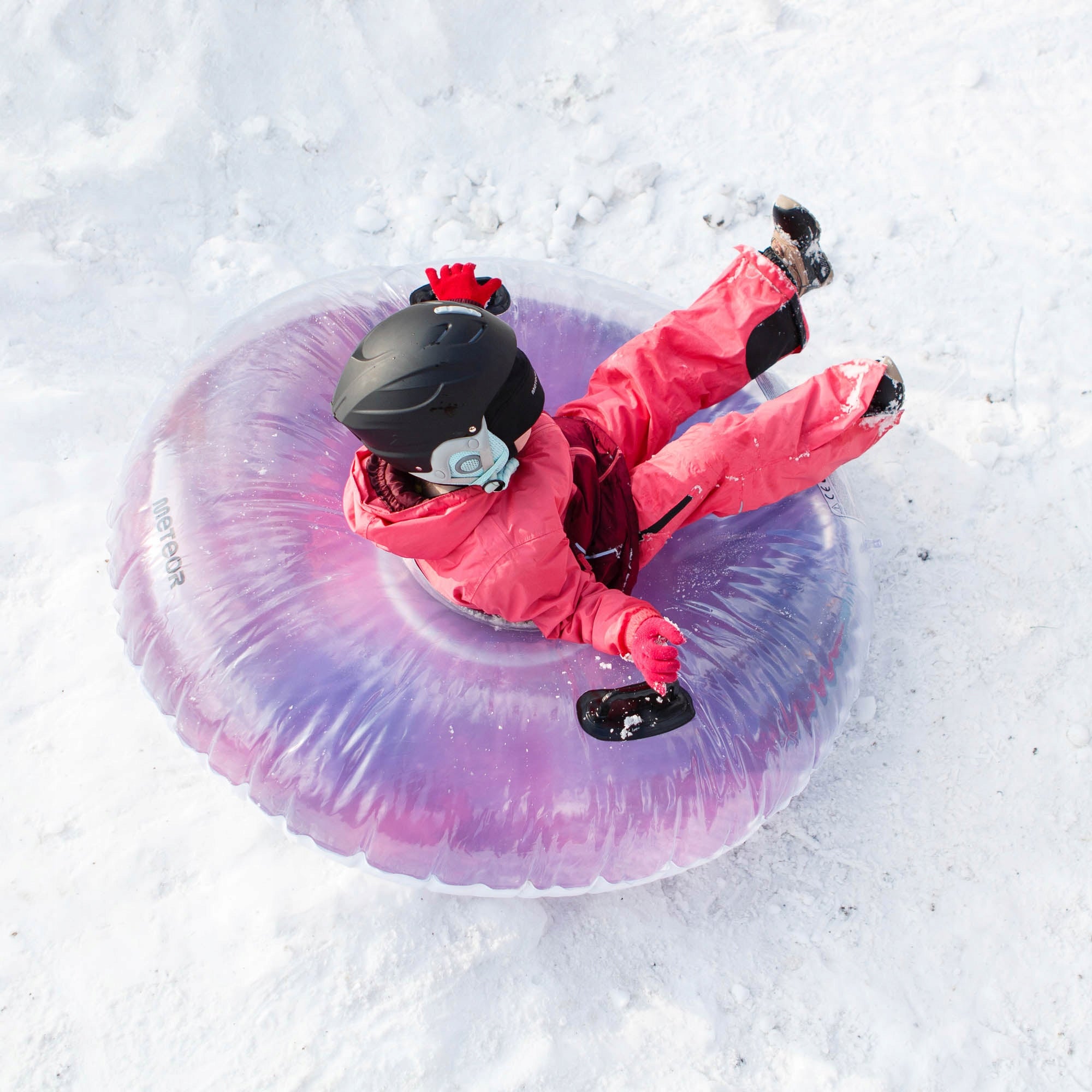 Pripučiama rogė sniego METEOR AURORA PVC 120x120x37 su rankenomis