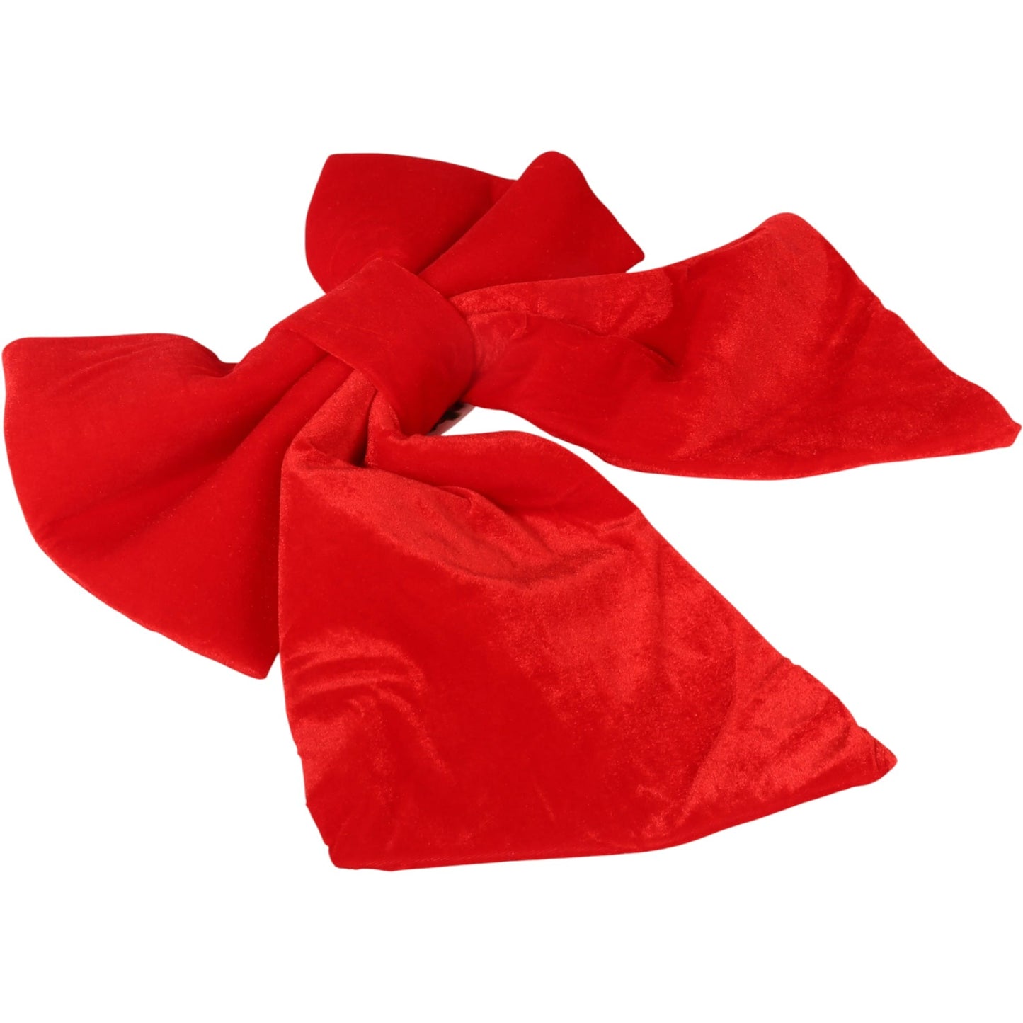 Didelė raudona aksomitinė kokarda pakabukas 60cm kalėdinė