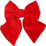 Didelė raudona aksomitinė kokarda pakabukas 60cm kalėdinė