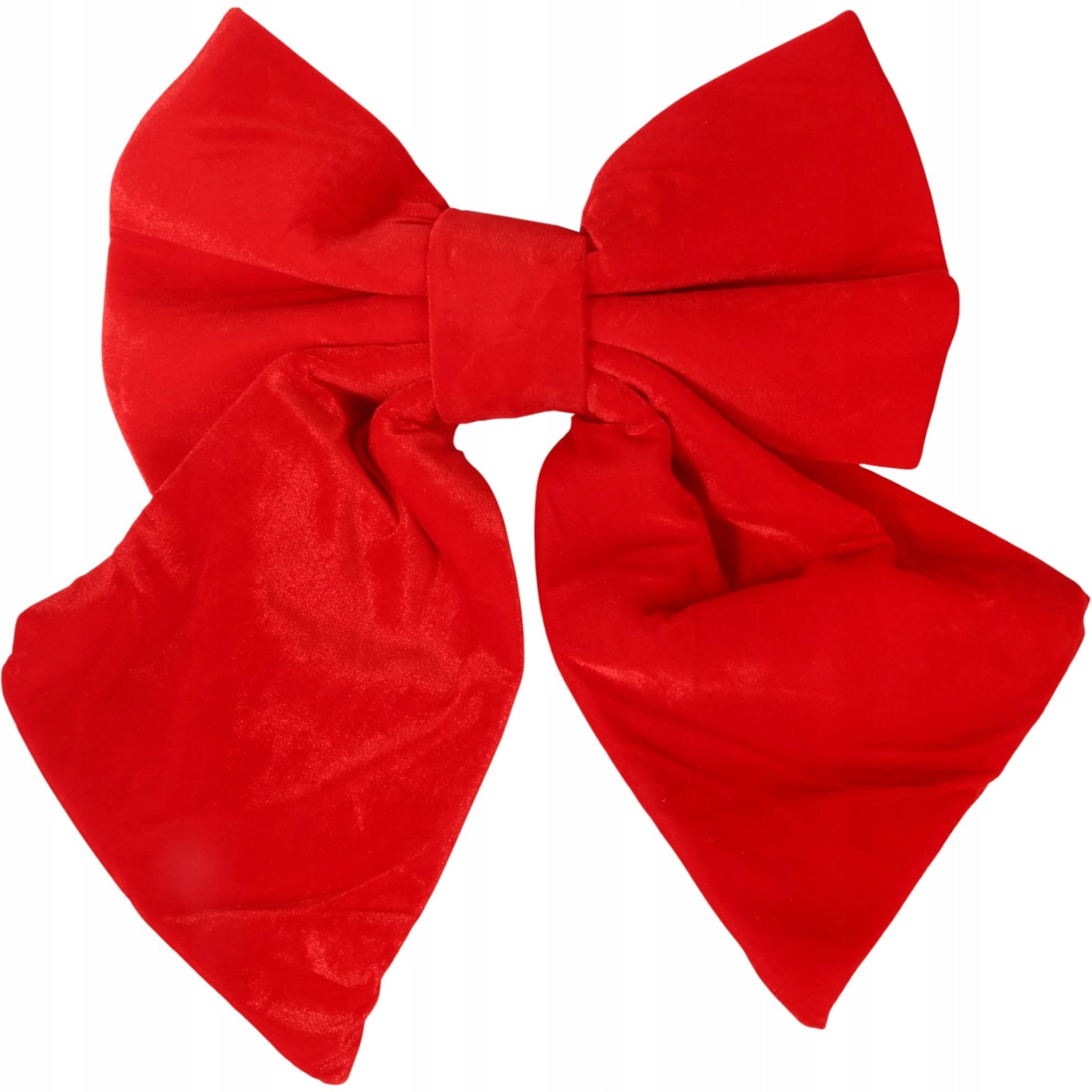 Didelė raudona aksomitinė kokarda pakabukas 60cm kalėdinė