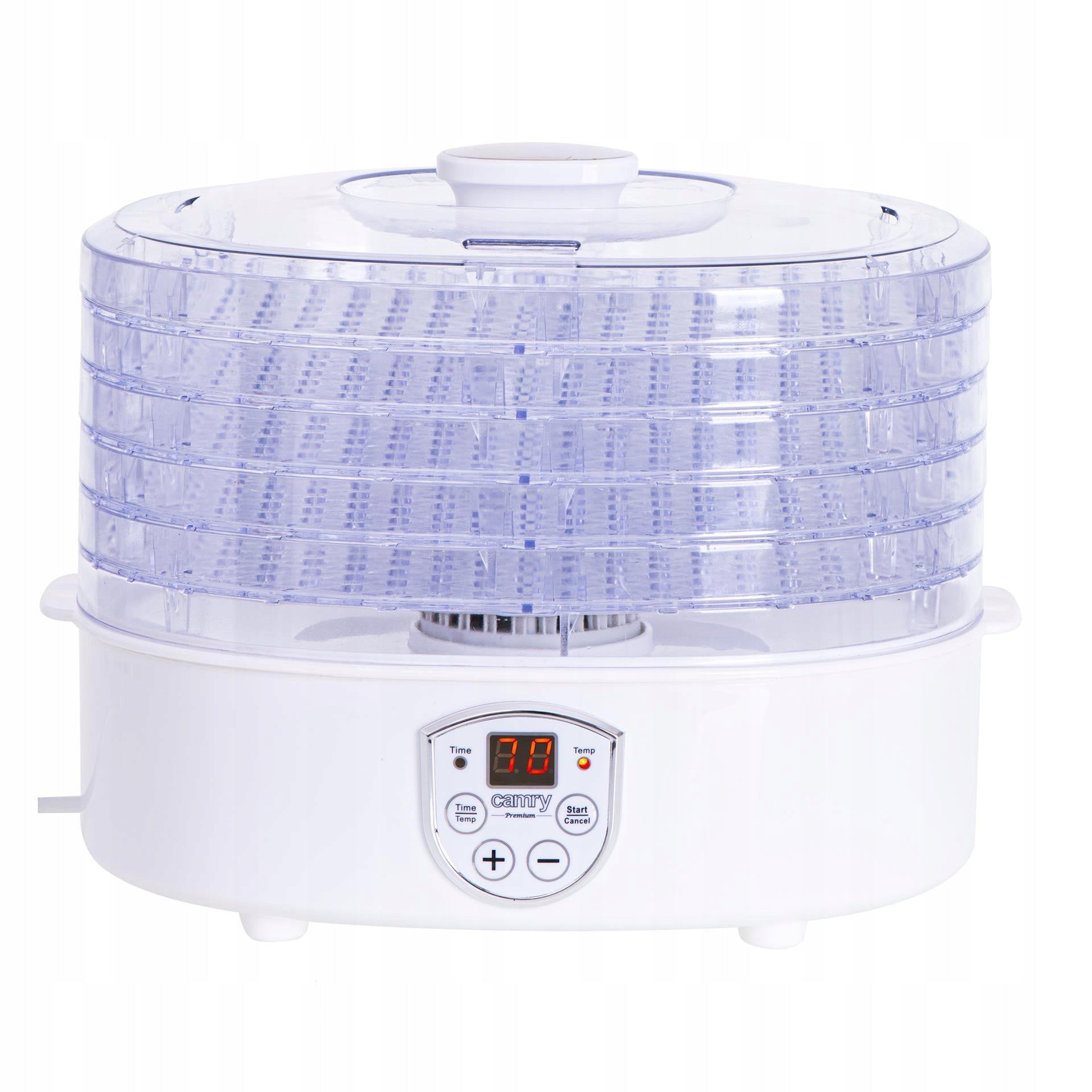 Didelė vaisių, daržovių, grybų džiovykla su cirkuliaciniu kaitinimu 550W, 5 aukštos talpos padėklai