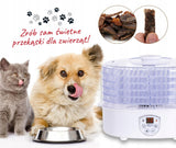 Didelė vaisių, daržovių, grybų džiovykla su cirkuliaciniu kaitinimu 550W, 5 aukštos talpos padėklai