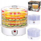 Didelė vaisių, daržovių, grybų džiovykla su cirkuliaciniu kaitinimu 550W, 5 aukštos talpos padėklai