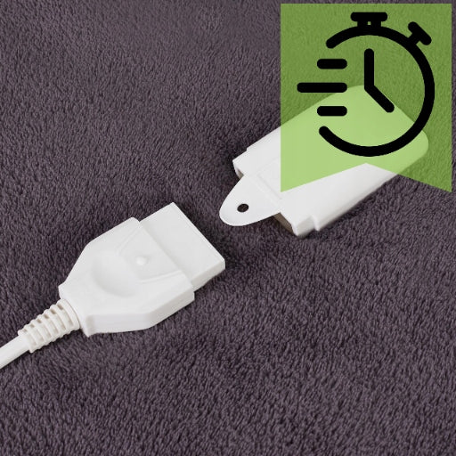 DIDELIS Elektrinis pledas 160x180cm Šildomas POLAR Medžiagos Šildymo kilimėlis Su pulteliu ir laikmačiu