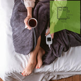 DIDELIS Elektrinis pledas 160x180cm Šildomas POLAR Medžiagos Šildymo kilimėlis Su pulteliu ir laikmačiu