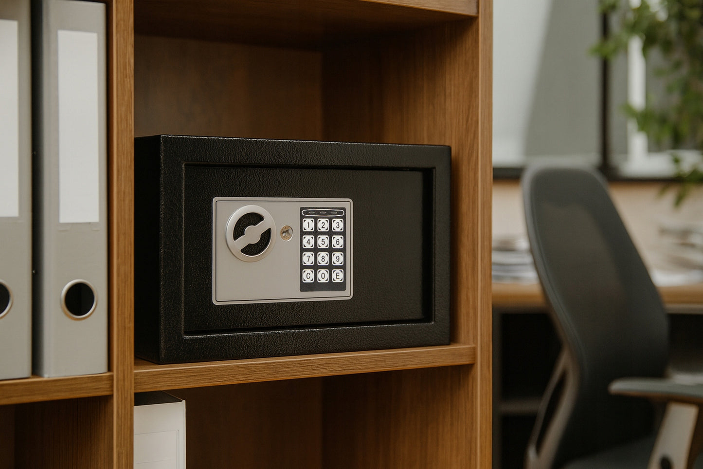 DIDELĖ ELEKTRONINĖ SAUGYKLĖ XL KODINĖ RAKTO KASSELĖ KASA ŠARVUOTA STIPRI